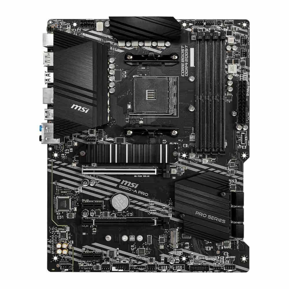 MSI AMD B550 B550-A PRO PCIe 4 DDR4 ATX Motherboard